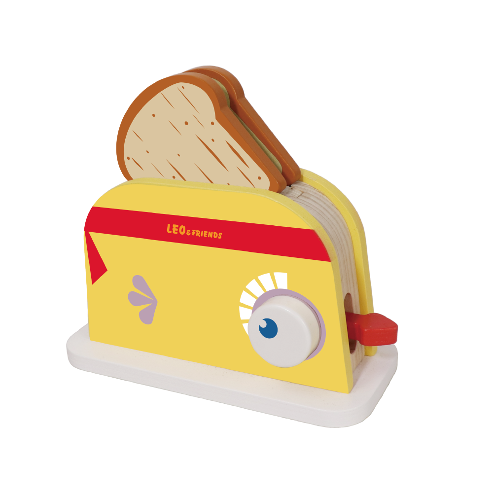 Wooden Toaster Set