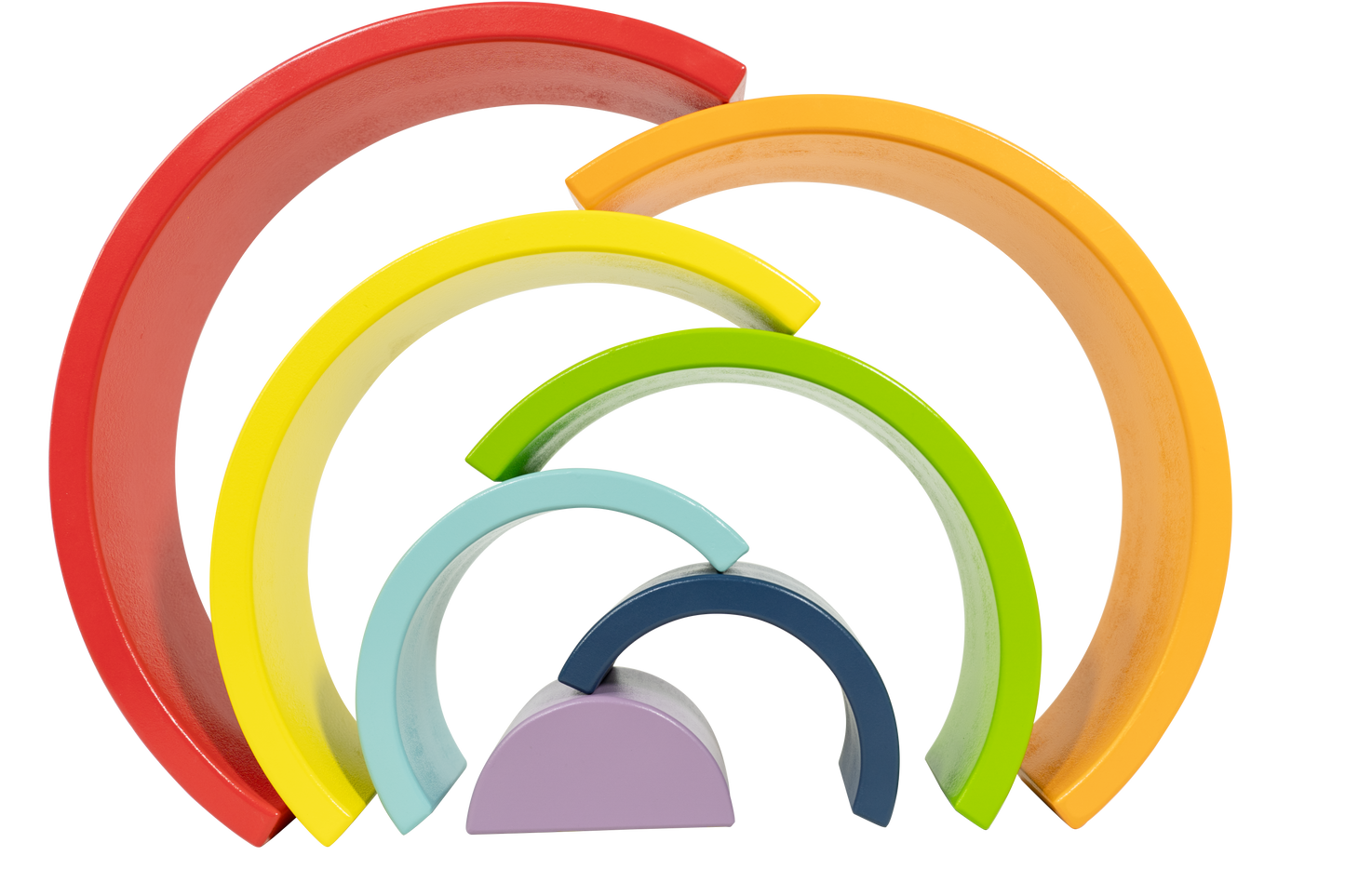 Wooden Rainbow Stacking Blocks