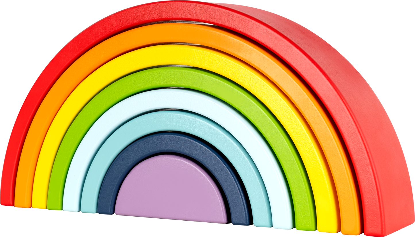 Wooden Rainbow Stacking Blocks