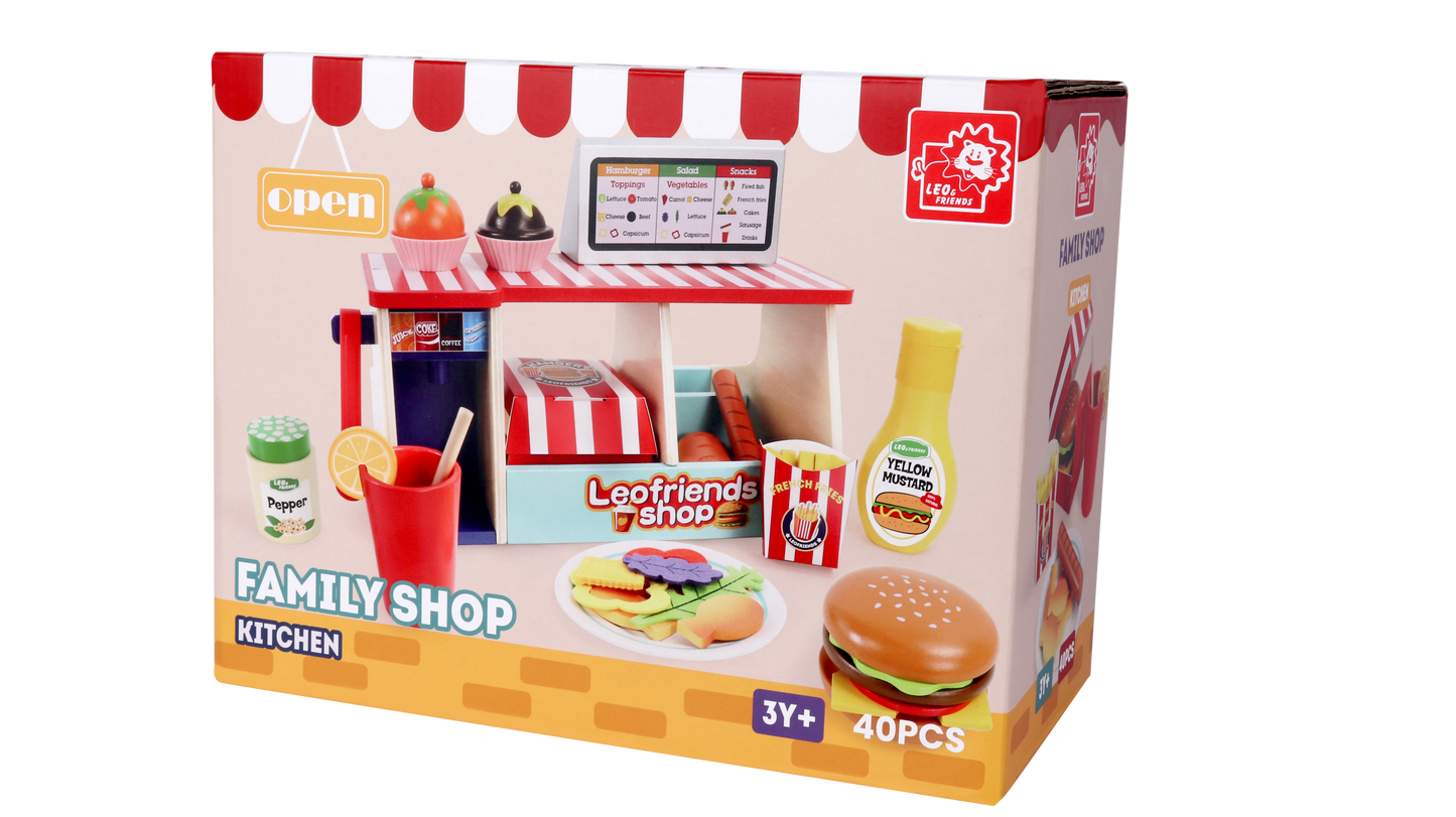 Wooden Family Burger Shop