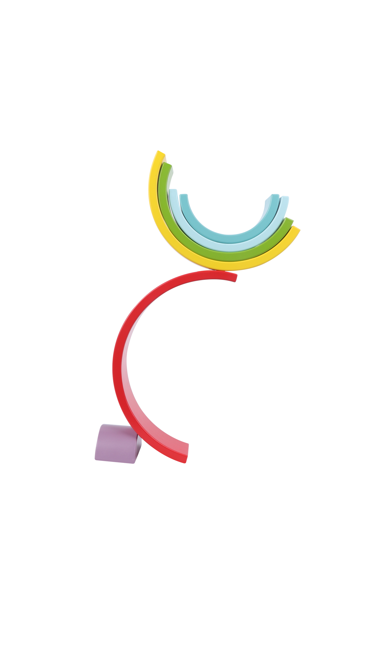 Wooden Rainbow Stacking Blocks