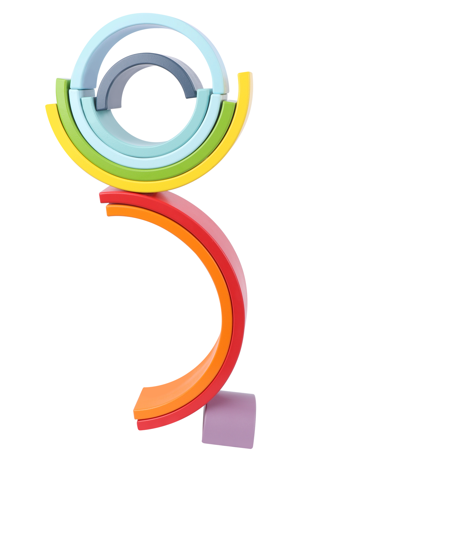 Wooden Rainbow Stacking Blocks