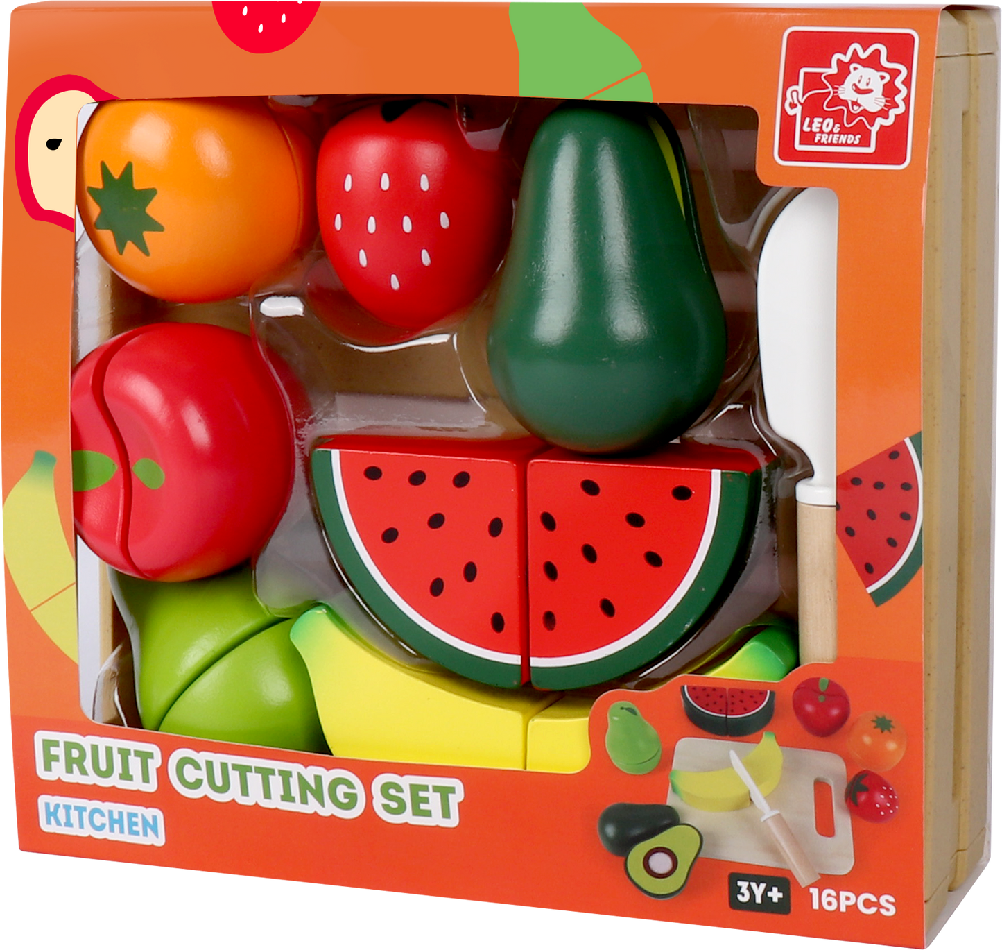 Wooden Cutting Fruit Set