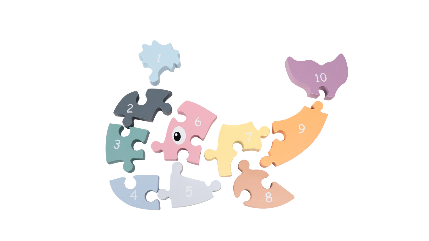 Wooden Whale Puzzle Craft Kit