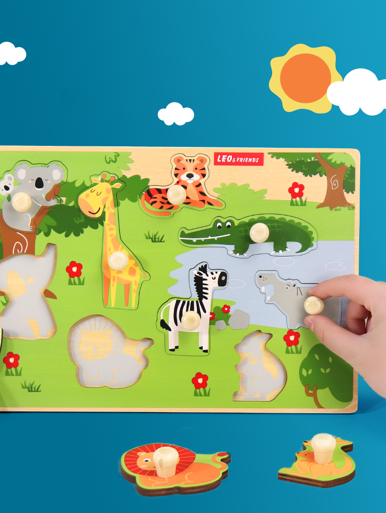 Zoo Animal Peg Puzzle