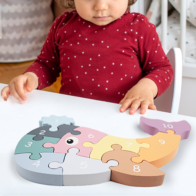 Wooden Whale Puzzle Craft Kit