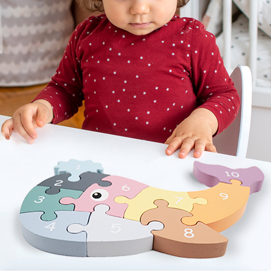 Wooden Whale Puzzle Craft Kit