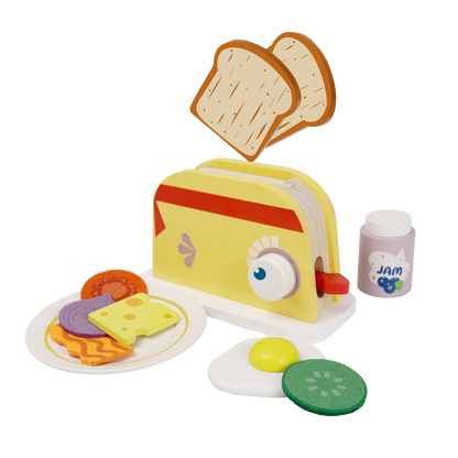 Wooden Toaster Set