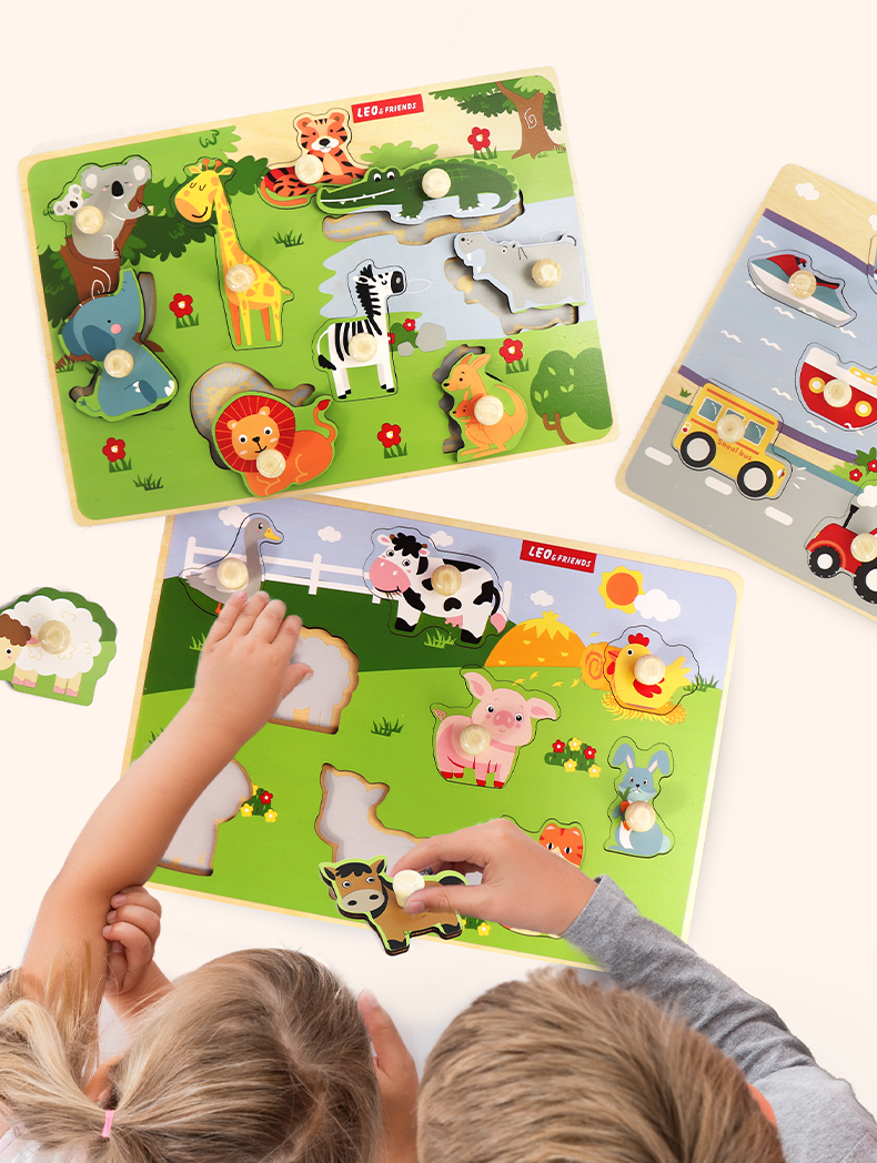 Zoo Animal Peg Puzzle