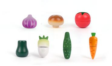 Wooden Cutting Vegetable Set