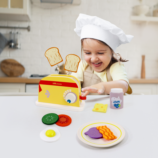 Wooden Toaster Set