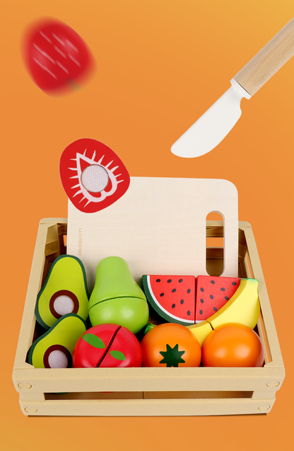 Wooden Cutting Fruit Set