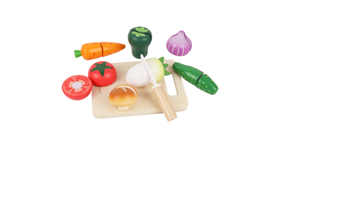Wooden Cutting Vegetable Set