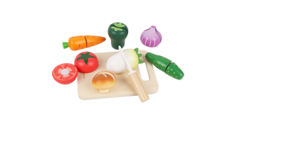Wooden Cutting Vegetable Set