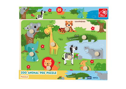 Zoo Animal Peg Puzzle