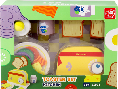 Wooden Toaster Set