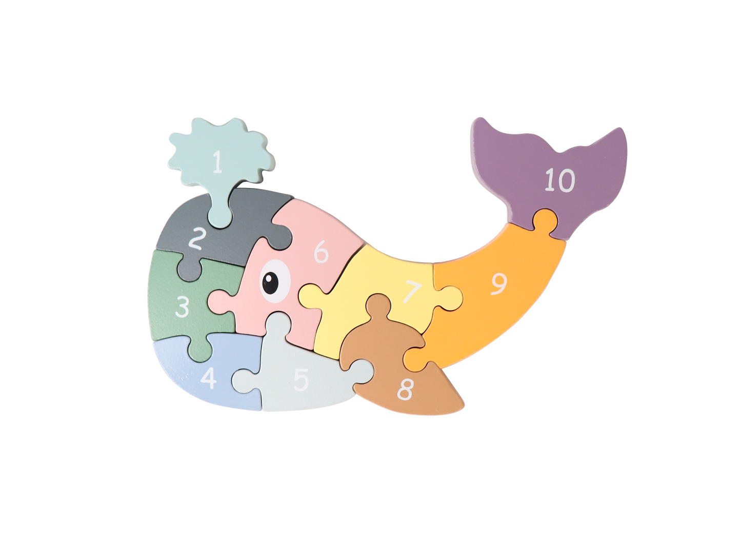 Wooden Whale Puzzle Craft Kit