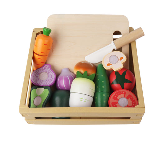 Wooden Cutting Vegetable Set