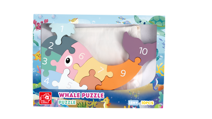 Wooden Whale Puzzle Craft Kit