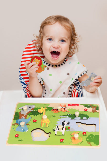 Zoo Animal Peg Puzzle